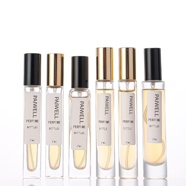 10-15ml Rectangle Glass Spray Perfume Bottle with Pump Sprayer