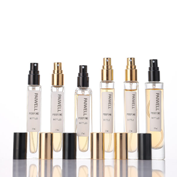 10-15ml Rectangle Glass Spray Perfume Bottle with Pump Sprayer - 图片 2