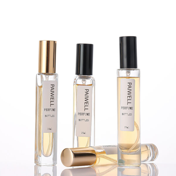 10-15ml Rectangle Glass Spray Perfume Bottle with Pump Sprayer - 图片 4