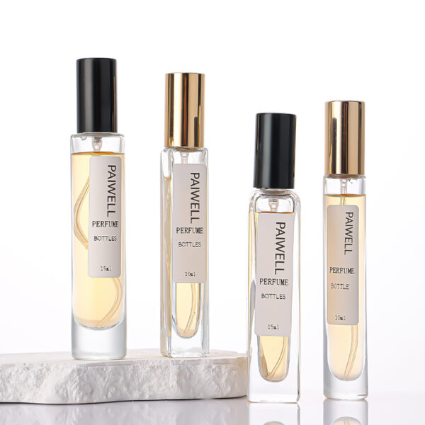 10-15ml Rectangle Glass Spray Perfume Bottle with Pump Sprayer - 图片 5