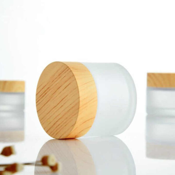 Empty Frosted Glass Cosmetic Bottle 50g Face Cream Jars No reviews yet - 图片 5