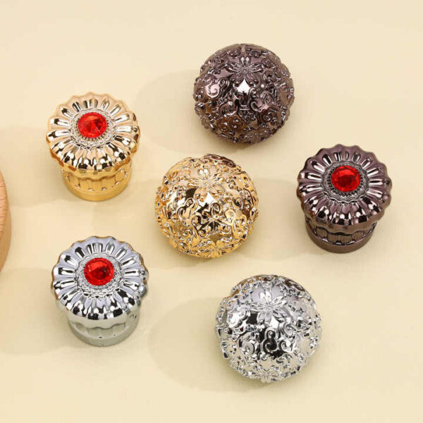 Luxury Gold Heavy Metal Perfume Bottle Lids FEA 15mm Bronze-Colored Zamac Perfume Cap