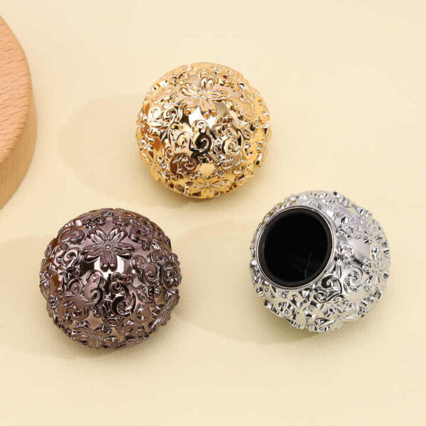 Luxury Gold Heavy Metal Perfume Bottle Lids FEA 15mm Bronze-Colored Zamac Perfume Cap - 图片 9