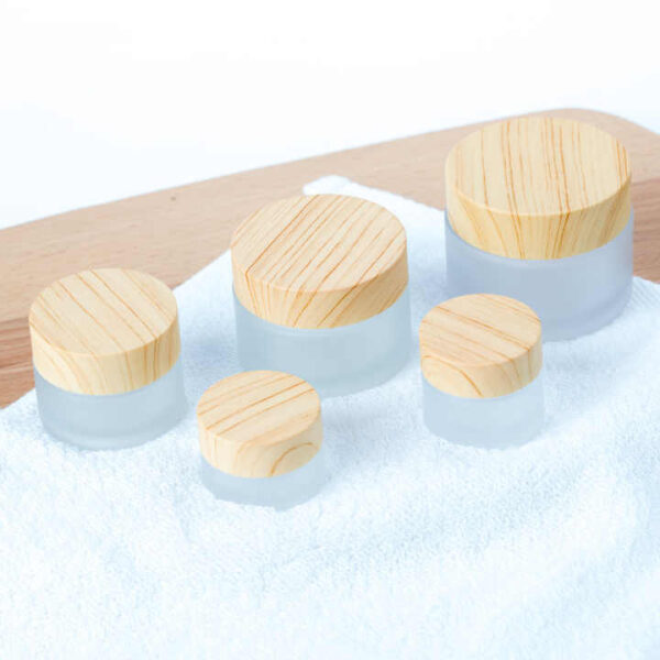 Empty Frosted Glass Cosmetic Bottle 50g Face Cream Jars No reviews yet - 图片 12