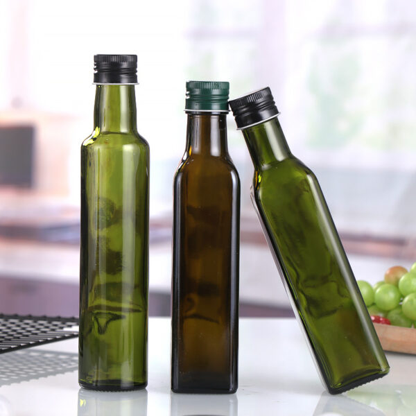 Brown Glass Olive Oil Bottle Dark Green Camellia Oil Bottle 750Ml Rapeseed Oil Bottle - 图片 7