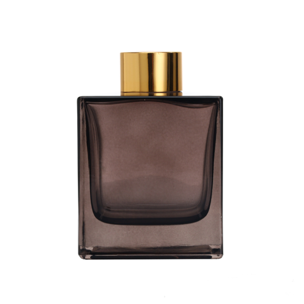 200ml Luxury Square Essential Oil Reed Diffuser Aroma Bottle Glass Diffuser Bottle With Gold Cap - 图片 3