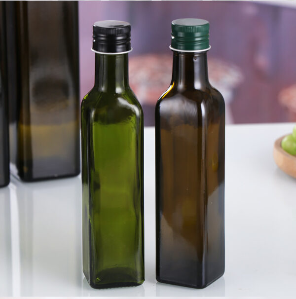 Brown Glass Olive Oil Bottle Dark Green Camellia Oil Bottle 750Ml Rapeseed Oil Bottle - 图片 3