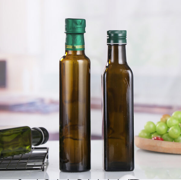 Brown Glass Olive Oil Bottle Dark Green Camellia Oil Bottle 750Ml Rapeseed Oil Bottle - 图片 4