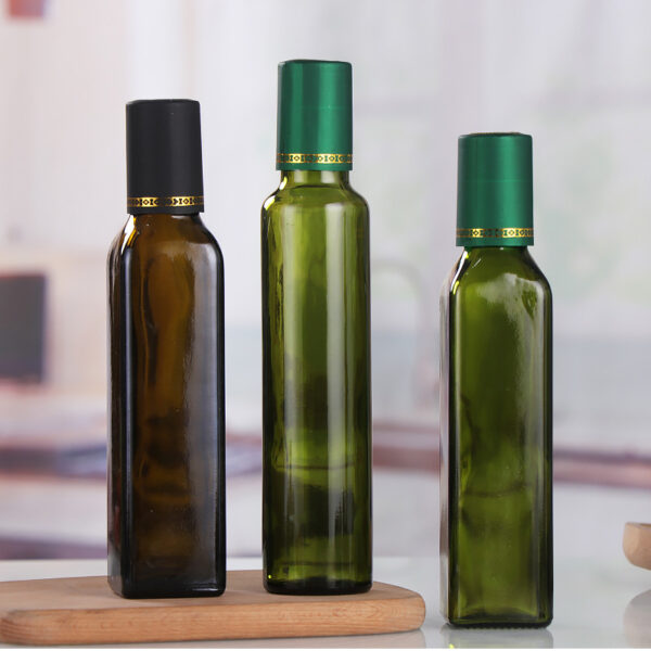 Brown Glass Olive Oil Bottle Dark Green Camellia Oil Bottle 750Ml Rapeseed Oil Bottle - 图片 6